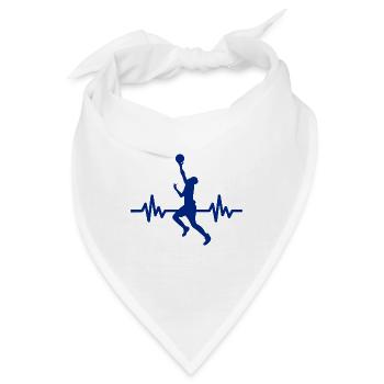 Haertbeat Basketball - USA - Team Sport - Hoops - Bandana - Weiß - Vorne