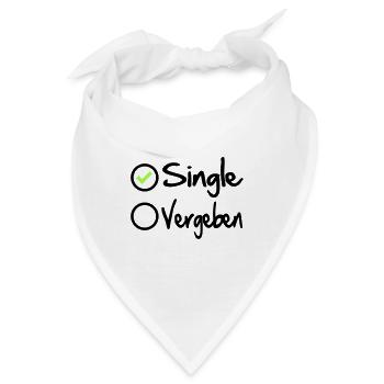 Single Brautschau Suche Frau Mann Partnersuche - Bandana - Weiß - Vorne