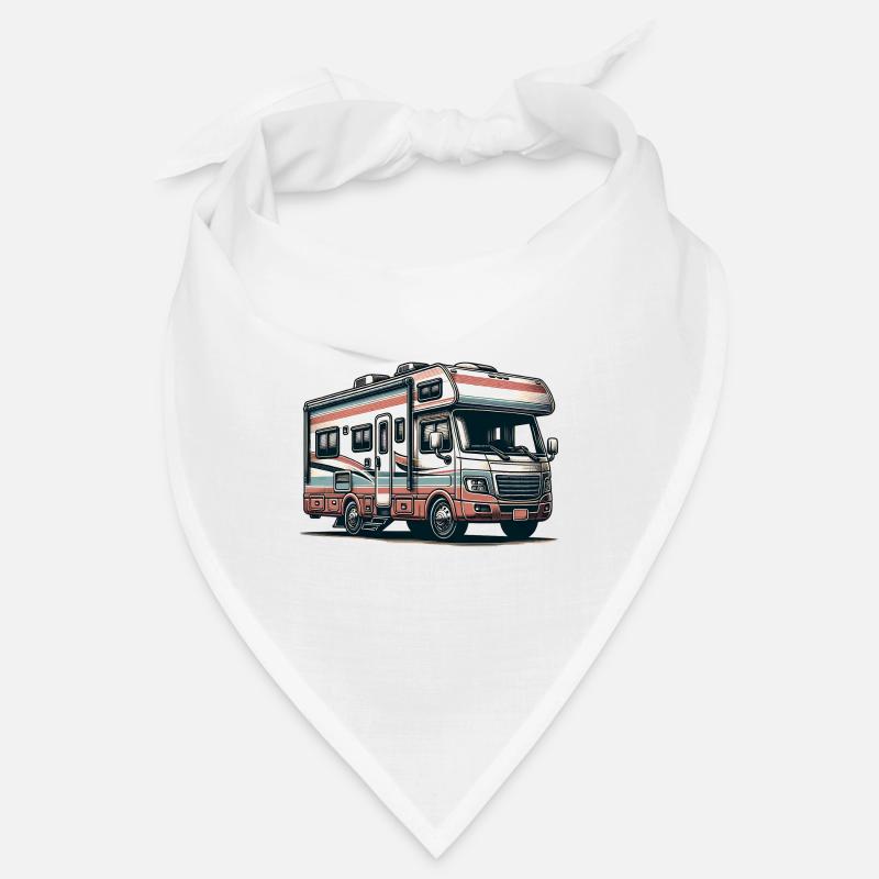 Camping en camping-car - Bandana - blanc