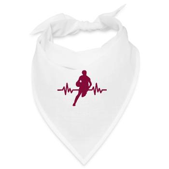 Haertbeat Basketball - USA - Team Sport - Hoops - Bandana - Weiß - Vorne