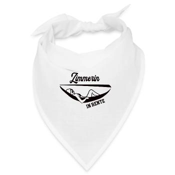 Zimmerin in Rente Rentenbeginn Zimmerei Holzbau - Bandana - Weiß - Vorne