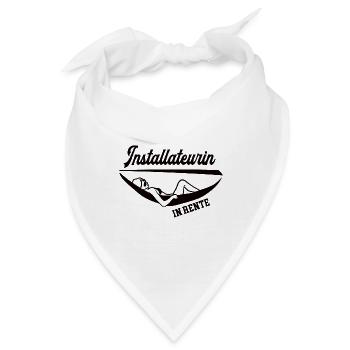 Installateurin in Rente Rentenbeginn Installateure - Bandana - Weiß - Vorne
