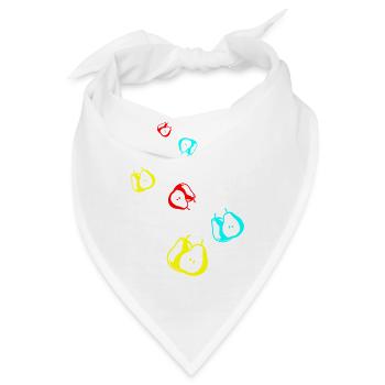 Birne Obst - Bandana - Weiß - Vorne