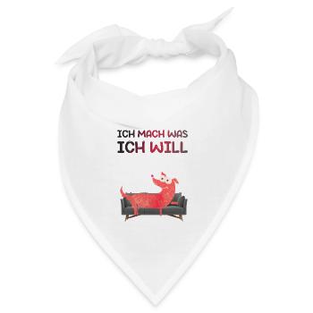 ich mach was ich will - Bandana - Weiß - Vorne