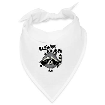 Waschbär Räuber - Bandana - Weiß - Vorne