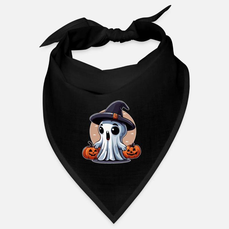 Little Ghost with Pumpkins Bandana