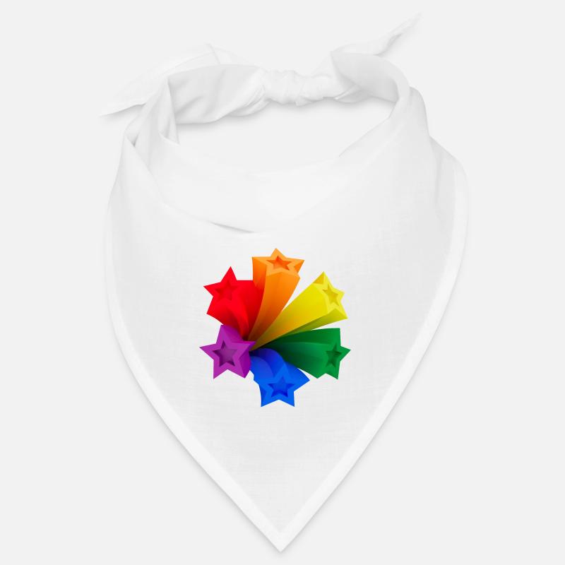 Dynamische Regenbogen-Sterne LGBT V3 Bandana