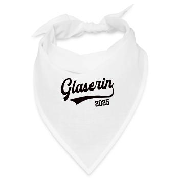 Glaserin 2025 Beruf Glaser Glaserei Azubi - Bandana - Weiß - Vorne