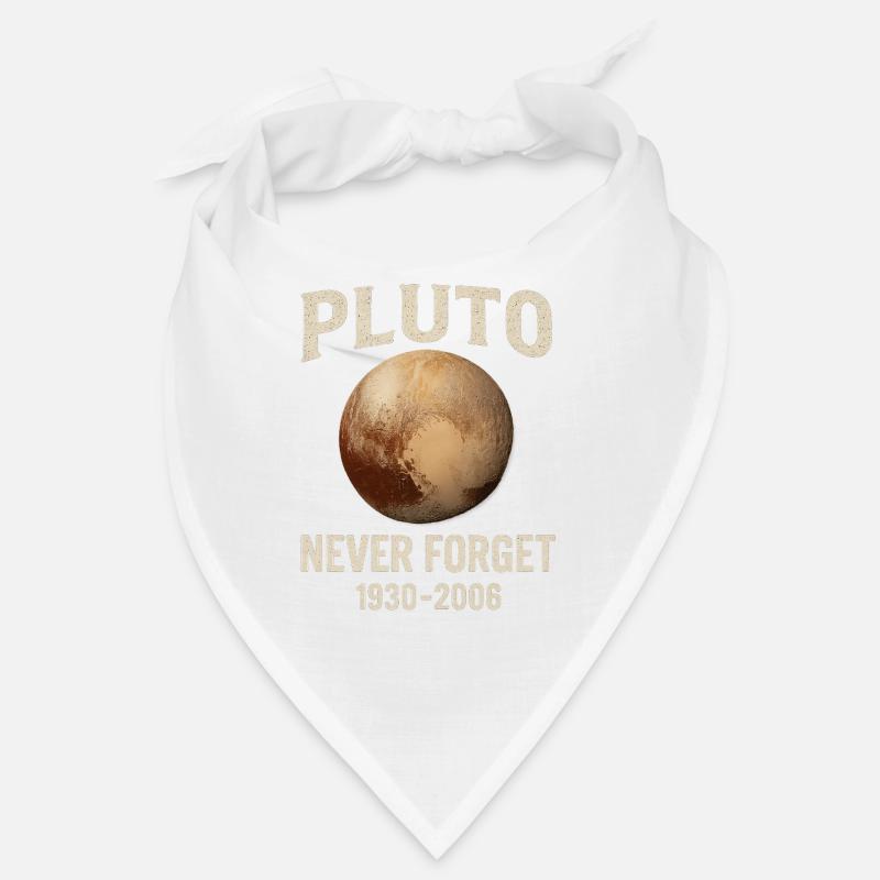 Pluto - Never Forget - Bandana - Weiß