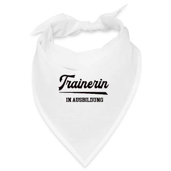 Trainerin Ausbildung Trainerschein Lizenz Training - Bandana - Weiß - Vorne