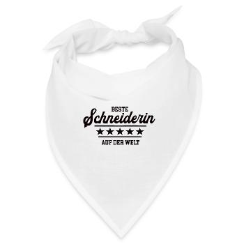 Bester Schneiderin Schneiderei Handwerk Designerin - Bandana - Weiß - Vorne