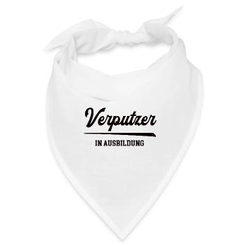 Verputzer in Ausbildung Verputzerausbildung Lehre - Bandana - Weiß - Vorne