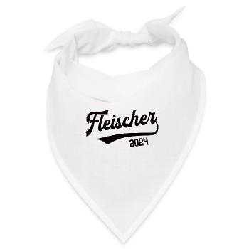 Fleischer 2024 Beruf Fleischerei Metzger Meister - Bandana - Weiß - Vorne