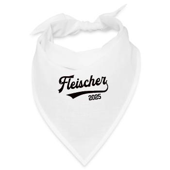 Fleischer 2025 Beruf Fleischerei Lehre Schlachter - Bandana - Weiß - Vorne