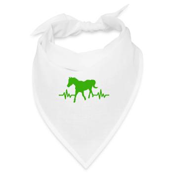 Herzschlag - Pferd Hengst Stute Ross Reitsport - Bandana - Weiß - Vorne