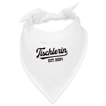Tischlerin 2024 Beruf Tischlerei Schreinerei Azubi - Bandana - Weiß - Vorne