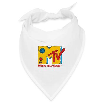 MTV Music Television Radio-Logo - Bandana - Weiß - Vorne
