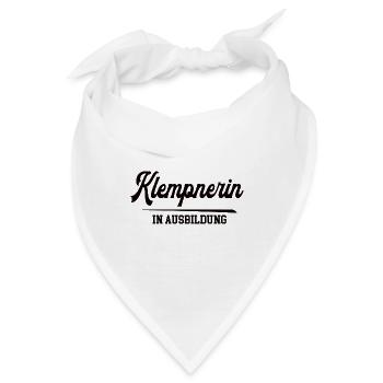 Klempnerin in Ausbildung Klempnerausbildung Azubis - Bandana - Weiß - Vorne