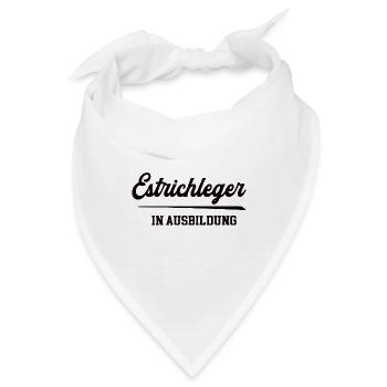 Estrichleger in Ausbildung Estrichlegerausbildung - Bandana - Weiß - Vorne