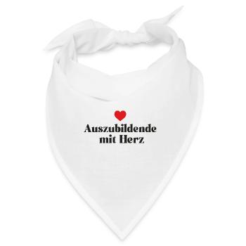 Auszubildende mit Herz Danke Azubi Lehrling Beste - Bandana - Weiß - Vorne