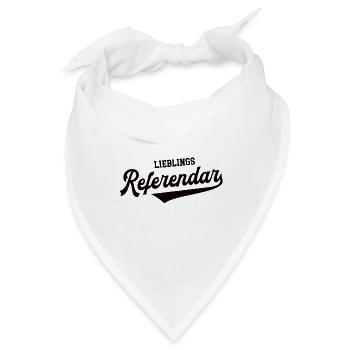 Lieblings Referendar Lehrerausbildung Lehramt - Bandana - Weiß - Vorne