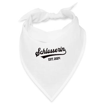 Schlosserin 2024 Beruf Schlosser Schlosserei Azubi - Bandana - Weiß - Vorne