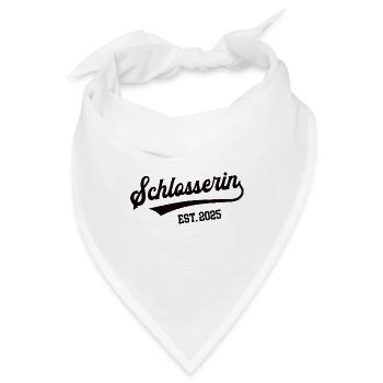 Schlosserin 2025 Beruf Schlosser Schlosserei Azubi - Bandana - Weiß - Vorne