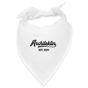 Architektin Architektur Studentin Abschluss 2024 - Bandana - Weiß - Vorne