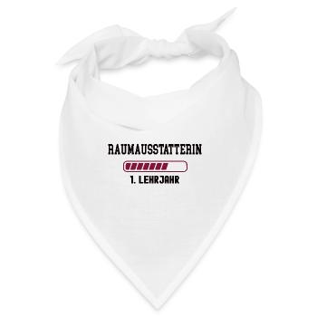 Ausbildung Raumausstatterin 1. Lehrjahr Dekorateur - Bandana - Weiß - Vorne