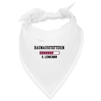 Ausbildung Raumausstatterin 3. Lehrjahr Dekorateur - Bandana - Weiß - Vorne