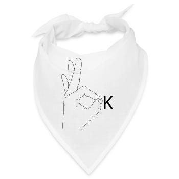 Okay - Bandana - Weiß - Vorne
