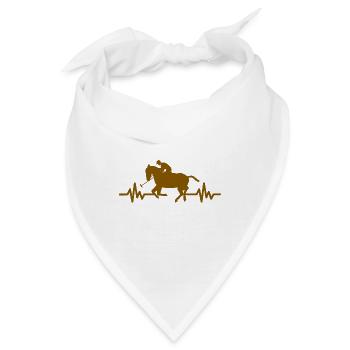 Herzschlag - Pferd Hengst Stute Ross Polo - Bandana - Weiß - Vorne