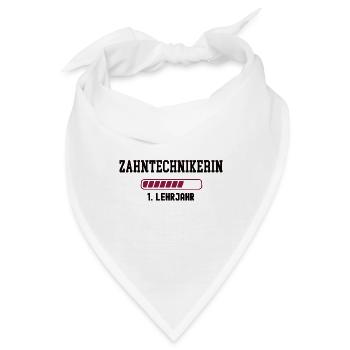 Ausbildung Zahntechnikerin 1. Lehrjahr Zahntechnik - Bandana - Weiß - Vorne
