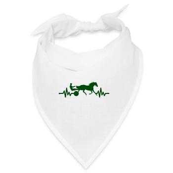 Herzschlag - Pferd Hengst Stute Ross Reitsport - Bandana - Weiß - Vorne