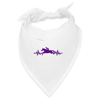 Herzschlag - Pferd Hengst Stute Ross Reitsport - Bandana - Weiß - Vorne