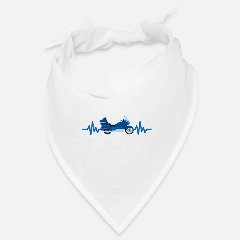 Heartbeat Motorrad - Motorroller Mofa Moped Bandana