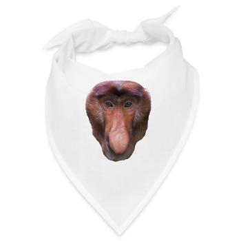 Nasenaffe am431 - Bandana - Weiß - Vorne