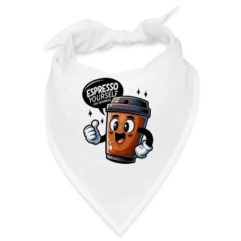 Espresso yourself - Bandana - Weiß - Vorne