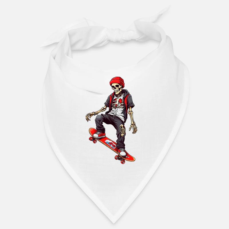 Skateboarding Skeleton Bandana
