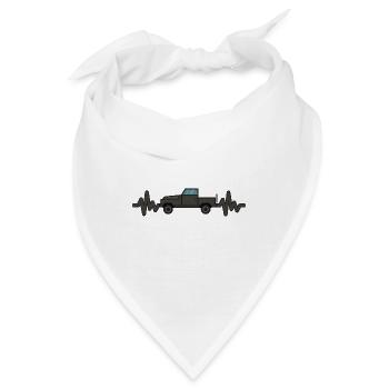 Auto - Pick Up - Herzschlag - Luxus - Style - Bandana - Weiß - Vorne
