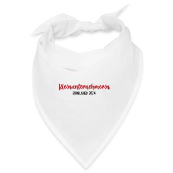 Unternehmerin 2024 Kleingewerbe Chefin Startup - Bandana - Weiß - Vorne