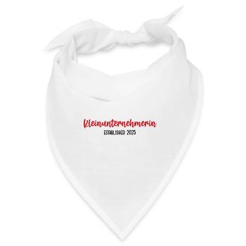 Unternehmerin 2025 Kleingewerbe Chefin Startup - Bandana - Weiß - Vorne