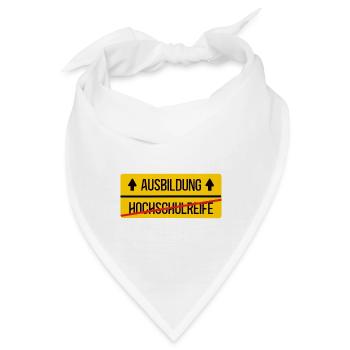 Ausbildung Beginn Ausbildungsstart Schulabschluß - Bandana - Weiß - Vorne