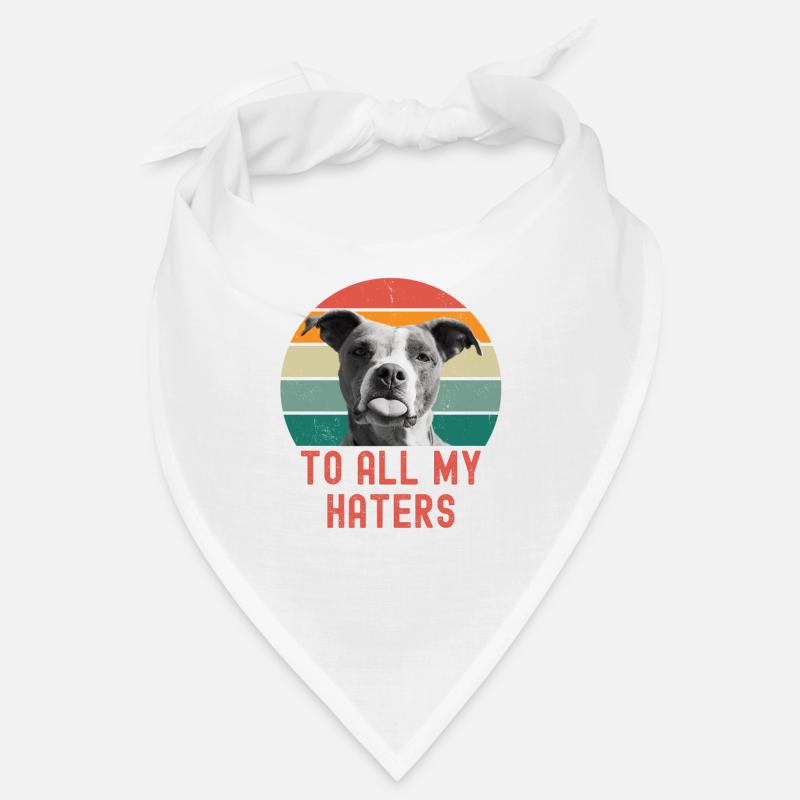 Drôle de chien disant à tous mes ennemis langue chien Bandana