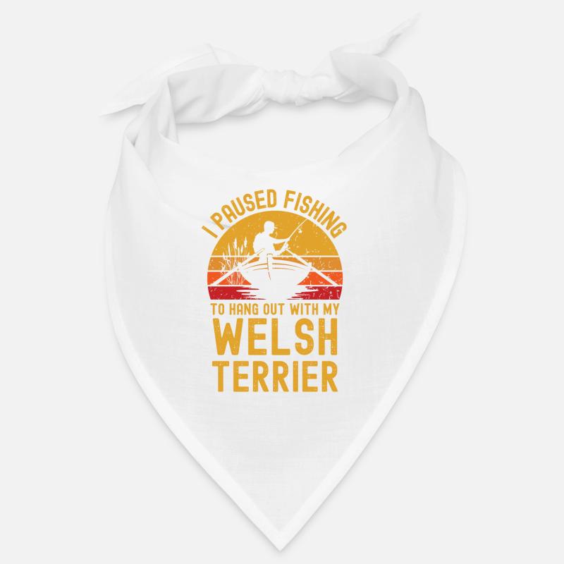 Pêche, pêche et Welsh Terrier Bandana