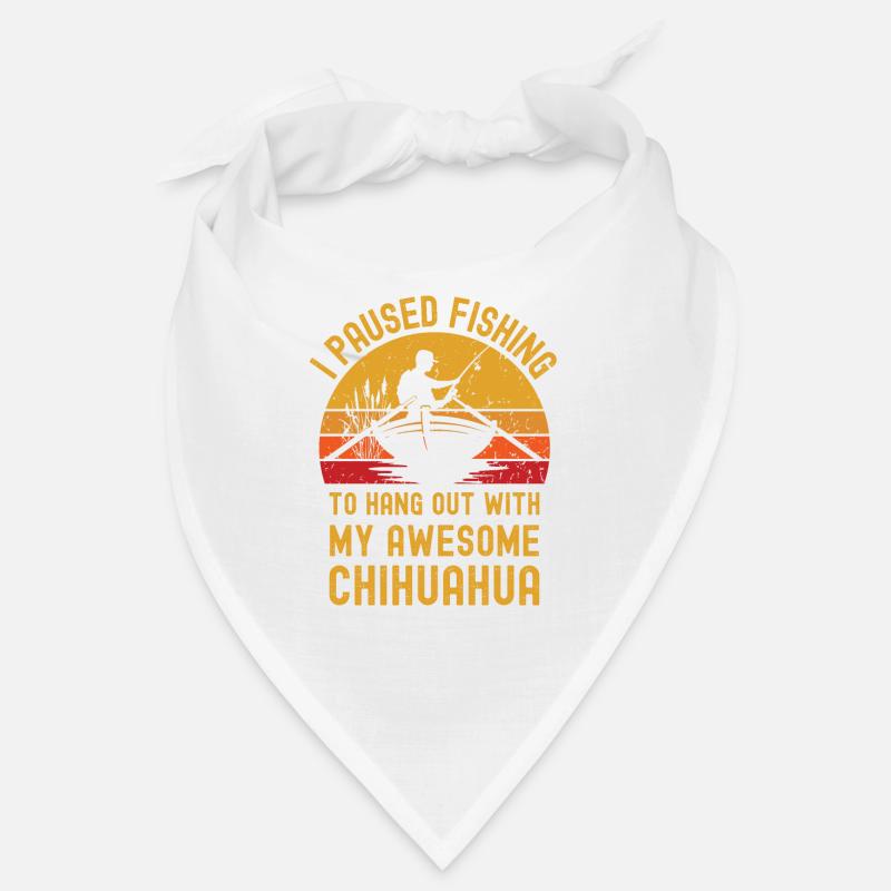 Pêche, pêche et Chihuahua Bandana