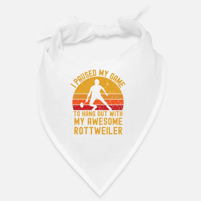 Badminton et Rottweiler Bandana