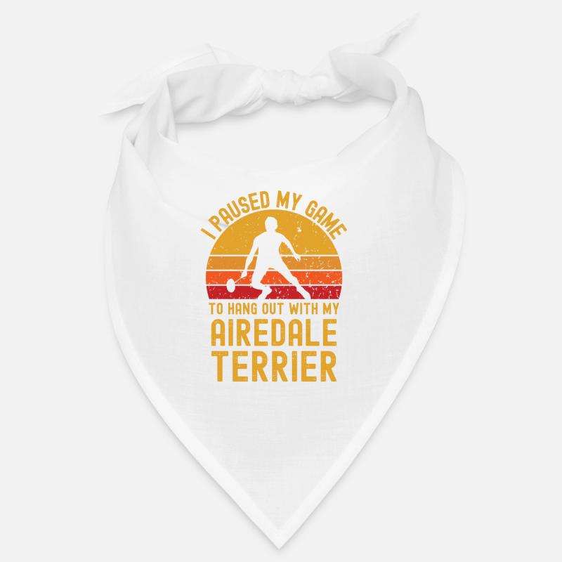 Badminton and Airedale Terrier Bandana