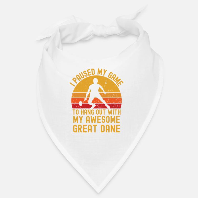 Badminton und Deutsche Dogge Bandana