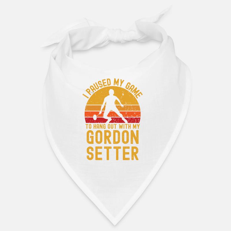 Badminton und Gordon Setter Bandana